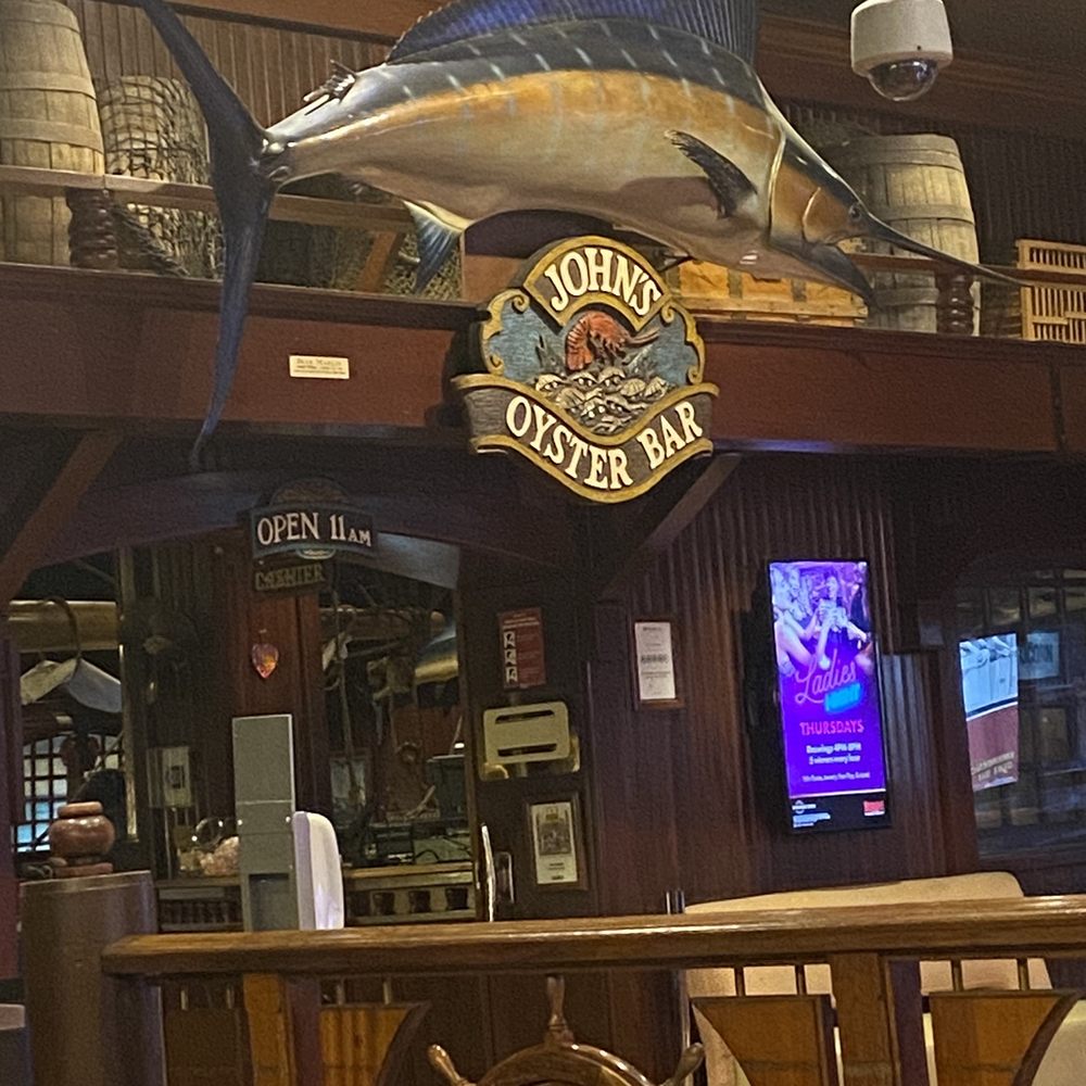 Oyster Bar - a large marlin fish hanging from the ceiling - Seafood Near Me - Sparks, Nevada