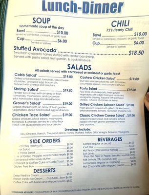 Menu photo 5 PJ & Co Restaurant & Saloon Reno, NV