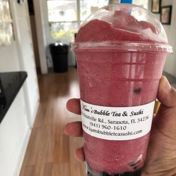Kam's Bubble Tea & Sushi - Lychee Berry Slushee! - Sushi Bars Near Me - Sarasota, Florida Kam's Bubble Tea & Sushi - Lychee Berry Slushee! - Sushi Bars Near Me - Sarasota, Florida