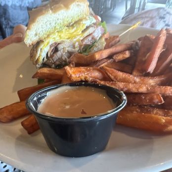 Sammy's Bistro - The Chivito Club Sandwich The Chivito Club Sandwich - New American Near Me - Park City, Utah