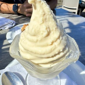 Sam's Chowder House - Soft serve with olive oil and sea salt. - Seafood Near Me - Half Moon Bay, California