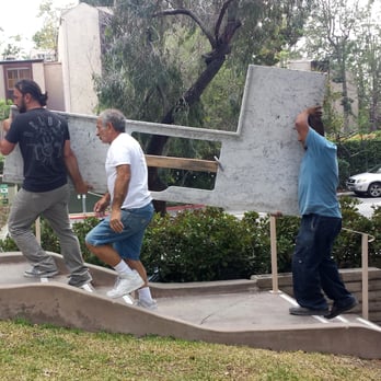 West Coast Custom Stonework - Kevin and team installing one large piece - great for no seam. - Flooring Near Me - Sun Valley, California
