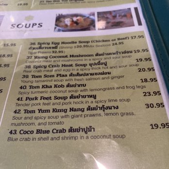 Jitlada - Soup menu. March 2023. - Thai Near Me - Los Angeles, California Jitlada - Soup menu. March 2023. - Thai Near Me - Los Angeles, California