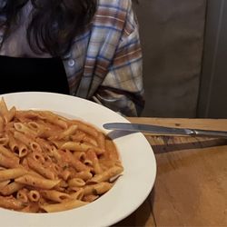 Le Dock - dumb f^***cking metal cup and tasteless pasta penne, alla, vodka