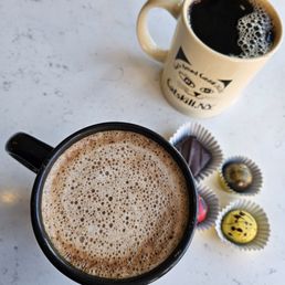 Mocha Latte, truffles and coffee Mocha Latte, truffles and coffee