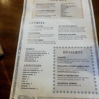Wilfred's Lounge - Hawaiian Near Me - Napa, California