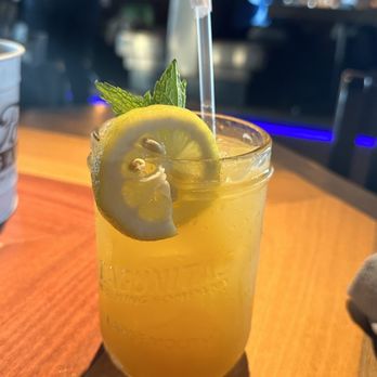 Ford's Garage Florence - BACK SEAT DRIVER Patron, Cointreau, Honey Syrup, Mango Fruit Puree, Lemon Juice, and Orange Juice - Burgers Near Me - Florence, Kentucky Ford's Garage Florence - BACK SEAT DRIVER Patron, Cointreau, Honey Syrup, Mango Fruit Puree, Lemon Juice, and Orange Juice - Burgers Near Me - Florence, Kentucky