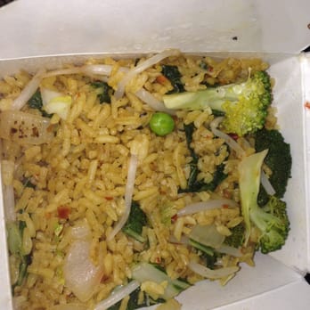 Halal Kitchen - Veg Fried Rice (little dry but good) - Chinese Near Me - Sunnyside, New York