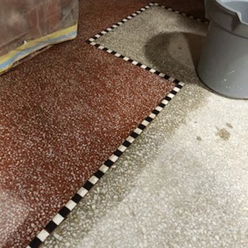 Rotunda Marble and Stone Care - Starting the restoration of the Terrazzo - Refinishing Services Near Me Rotunda Marble and Stone Care - Starting the restoration of the Terrazzo - Refinishing Services Near Me