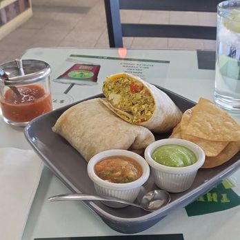 The Vegan Joint - VJ breakfast burrito with rice added! - Vegan Near Me - Los Angeles, California The Vegan Joint - VJ breakfast burrito with rice added! - Vegan Near Me - Los Angeles, California