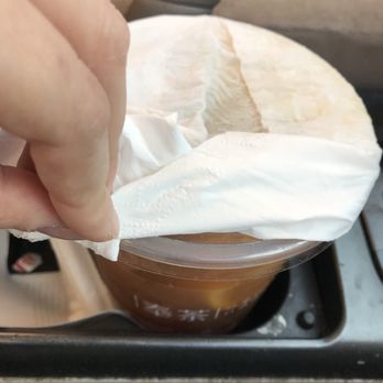 Feng Cha Teahouse - I had to cover the top with napkins to prevent spilling again - Desserts Near Me - Richardson, Texas Feng Cha Teahouse - I had to cover the top with napkins to prevent spilling again - Desserts Near Me - Richardson, Texas