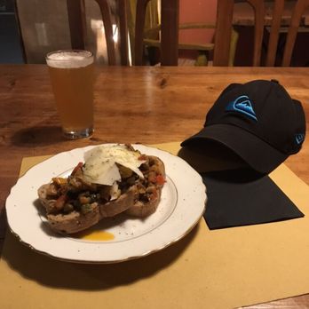 Roba da Malti - Crostone di caponata e caciocavallo ragusano - Pubs Near Me - Terni, TR