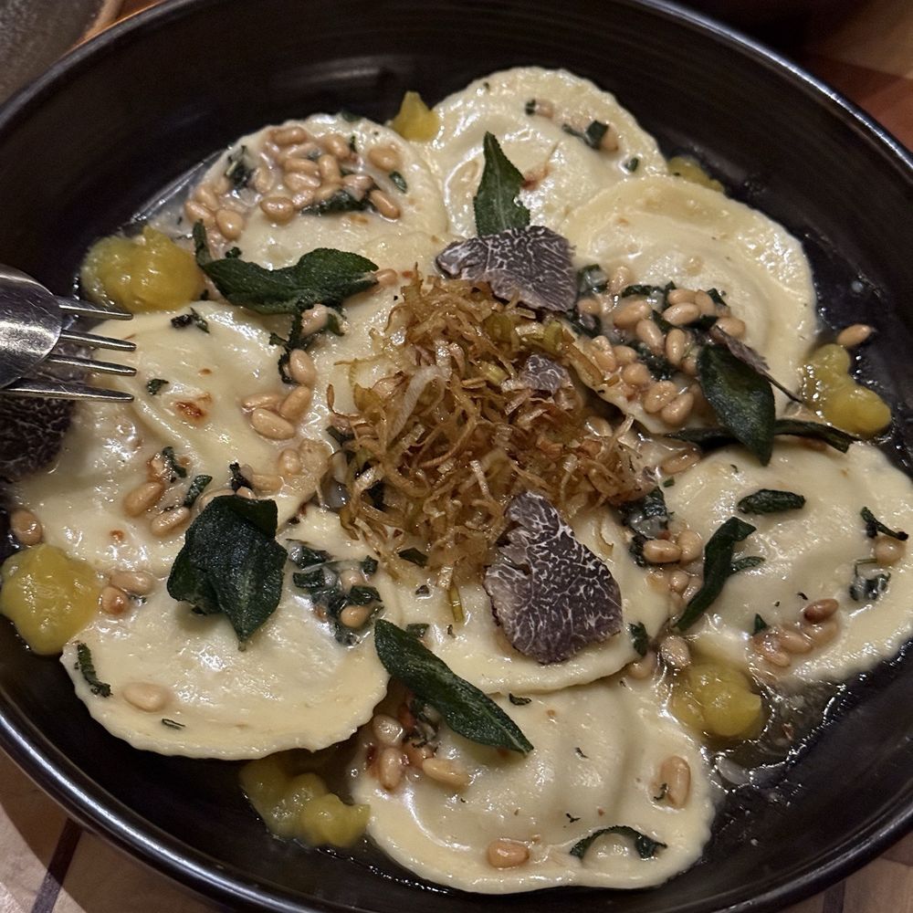 Twelvemonth - Truffle ravioli - Vegan Near Me - Burlingame, California Twelvemonth - Truffle ravioli - Vegan Near Me - Burlingame, California