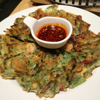 Kobi Korean BBQ - Seafood pancake - Barbeque Near Me - Vaughan, Ontario Kobi Korean BBQ - Seafood pancake - Barbeque Near Me - Vaughan, Ontario