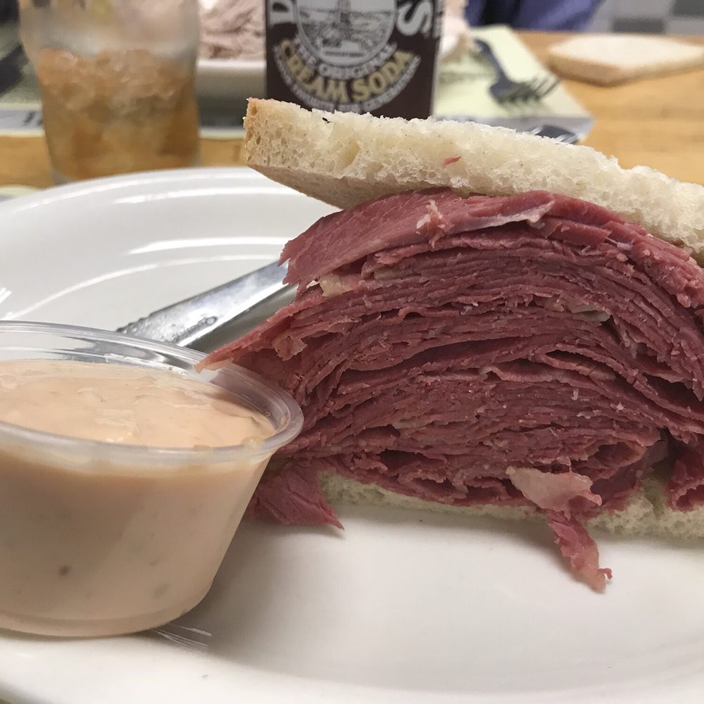 The Kosher Nosh - Corned beef sandwich- this was just half! A generous portion. - Delis Near Me - Glen Rock, New Jersey The Kosher Nosh - Corned beef sandwich- this was just half! A generous portion. - Delis Near Me - Glen Rock, New Jersey