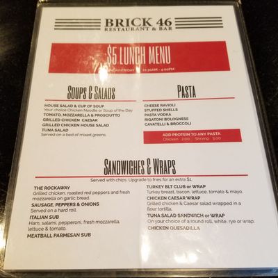 Menu photo 2 Brick 46 Rockaway, NJ Menu photo 2 Brick 46 Rockaway, NJ