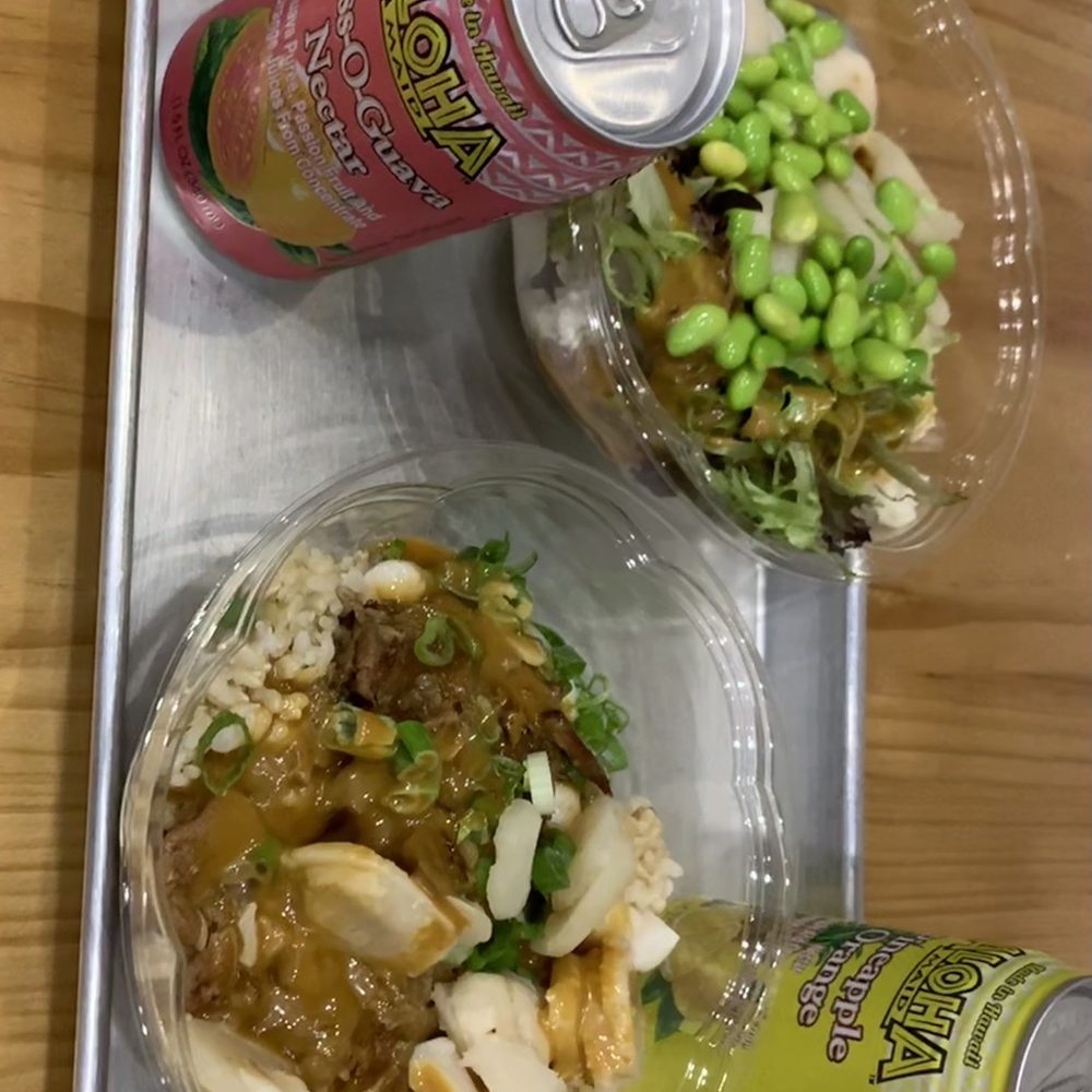 Honolulu Poke Bar - Two Poké bowls, self chosen with house dressing (10/10), alongside two Aloha juices, similar to Hawaiian Sun Brand juice from the islands. - Poke Near Me - Johnstown, Colorado Honolulu Poke Bar - Two Poké bowls, self chosen with house dressing (10/10), alongside two Aloha juices, similar to Hawaiian Sun Brand juice from the islands. - Poke Near Me - Johnstown, Colorado