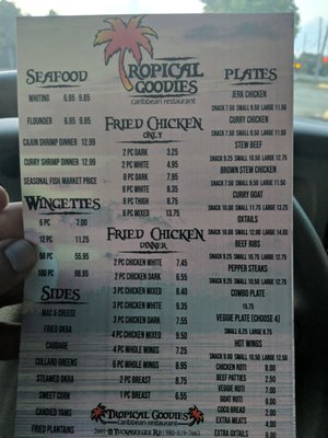 Menu photo 2 Tropical Goodies Charlotte, NC Menu photo 2 Tropical Goodies Charlotte, NC