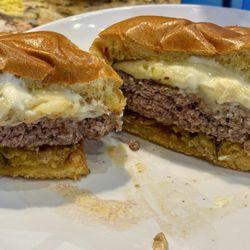 Route 24 Ale House - I ordered medium rare, but I got this. I was too hungry to bring me one cooked correctly.
