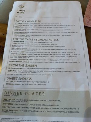 Menu photo 7 Coco Maya San Diego, CA