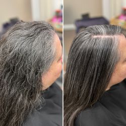 Bespoke Hair Salon  - Frizz Free. Keratin on Gray Hair.