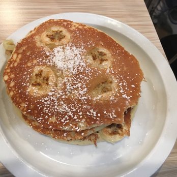 Stacks Pancake House - Macadamia and bananas pancakes - Breakfast & Brunch Near Me - Irvine, California