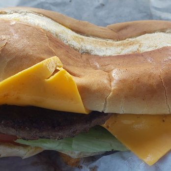 Deb's Frosty - a hamburger with cheese and lettuce - Burgers Near Me - Diamond Springs, California