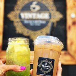 Vintage Hot & Cold Brew - Kiwi Lemonade & Iced Chai Tea