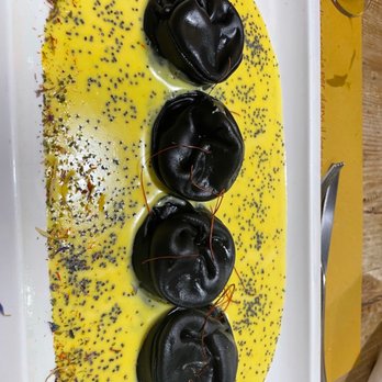 Osteria Alla Staffa - Squid ink ravioli- almost too beautiful to eat - Venetian Near Me - Venezia, VE Osteria Alla Staffa - Squid ink ravioli- almost too beautiful to eat - Venetian Near Me - Venezia, VE