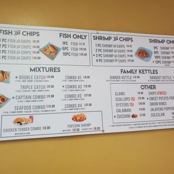 Pier 1 Fish N Chips - The menu. - Fish & Chips Near Me - Montebello, California
