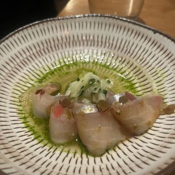 Rooster & Owl - Shrimp aji crudo. Delisssccc - New American Near Me - Washington, DC, District of Columbia