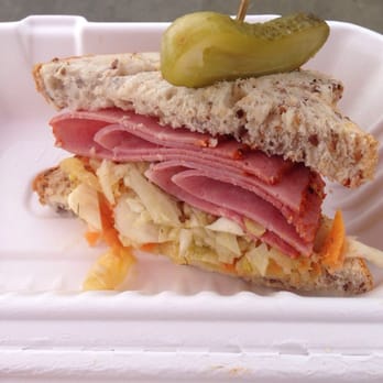 Eat Art Truck - Half of the pastrami sambo. Only comes in whole sandwich for $12. - Food Trucks Near Me Eat Art Truck - Half of the pastrami sambo. Only comes in whole sandwich for $12. - Food Trucks Near Me