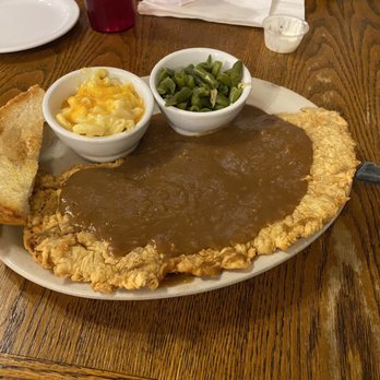 Texas Tradition - Large portion of Chicken fried steak - American Near Me - Katy, Texas