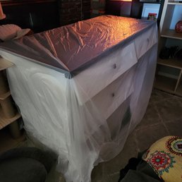 Kitchen cabinet removed