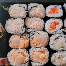 The #4 & Spicy Salmon Roll The #4 & Spicy Salmon Roll