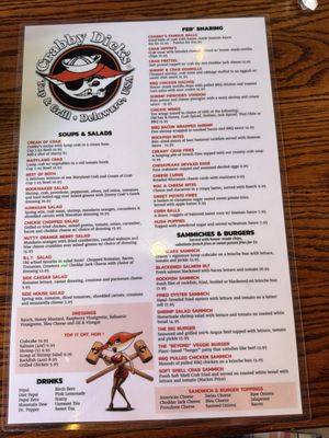 Menu photo 6 Crabby Dick’s Rehoboth beach, DE