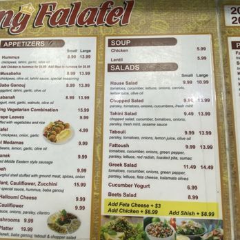 King Falafel - Apr 2025 Menu - Falafel Near Me - Elmwood Park, New Jersey