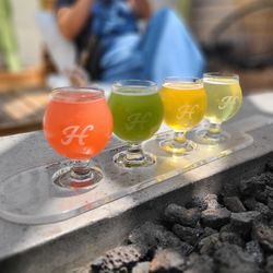 Harland Brewing - Bay Park - Flight Taster- Harland Mango Yuzu,  Painkiller,  Wet Paint and Tropical Fluff