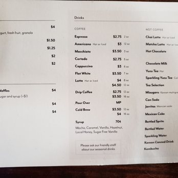 Namu - Menu 4/6/19 - Korean Near Me - Durham, North Carolina