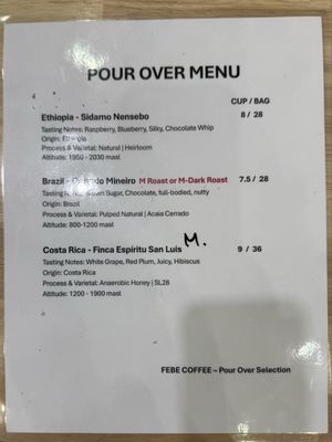Menu photo 2 Febe Coffee Santa Ana, CA