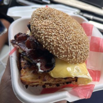 Deli Desires - Latke with egg and cheese - Coffee & Tea Near Me - Orlando, Florida Deli Desires - Latke with egg and cheese - Coffee & Tea Near Me - Orlando, Florida