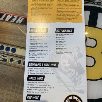 Boston Bruins Bar - Menu - Sports Bars Near Me - Boston, Massachusetts Boston Bruins Bar - Menu - Sports Bars Near Me - Boston, Massachusetts
