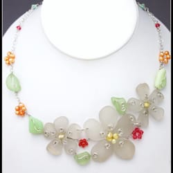 Sea glass necklace by Sarah McCalmon