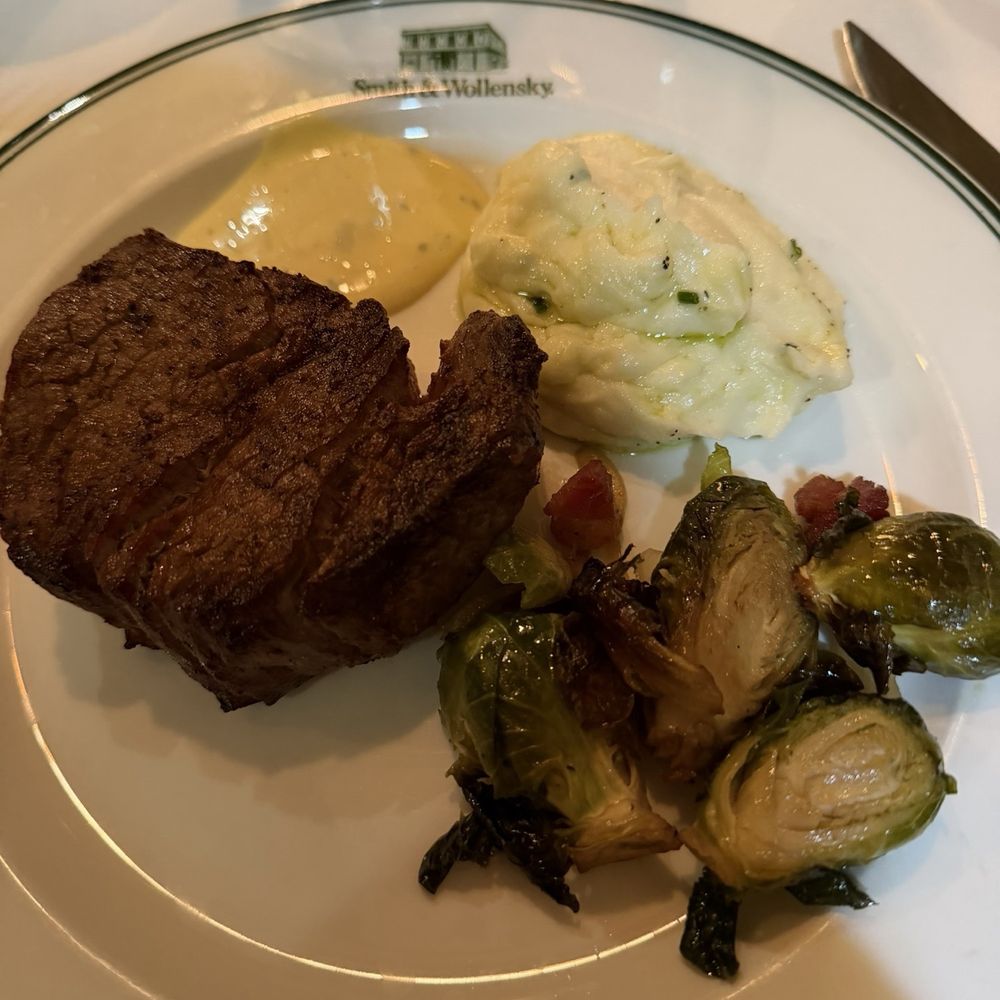 Twin Petit Filet Mignon* Whipped Potatoes and Brussels sprouts Twin Petit Filet Mignon* Whipped Potatoes and Brussels sprouts