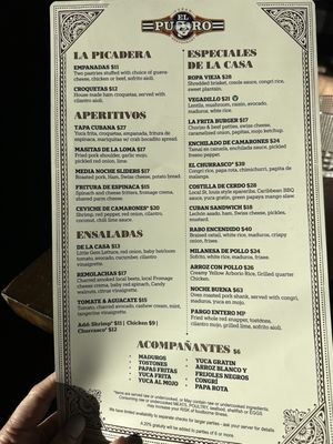 Menu photo 6 El Puro Cuban Restaurant Charlotte, NC
