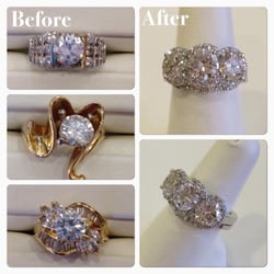 Almassian Jewelers - Here is an example of our custom work!  We used diamonds from a client's older pieces and created a beautiful new ring.