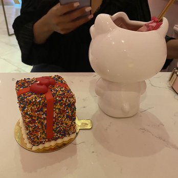 Hello Kitty Cafe - Birthday cake (not free) and cocktail - Cafes Near Me - Irvine, California