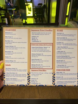 Menu photo 1 Yaki Miramar Beach, FL