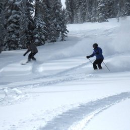Powder day at Blacktail Mt Ski Area!