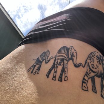Outer Limits Tattoo - Selfie of tat on my back. - Tattoo Near Me - Long Beach, California
